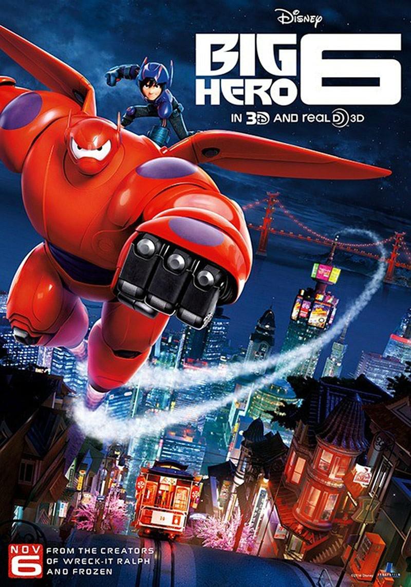 《超能陆战队》Big Hero 6    2014   /   大英雄联盟(港)    /   大英雄天团(台)   /   六大英雄   /  大白 (●—●)【59.64G】